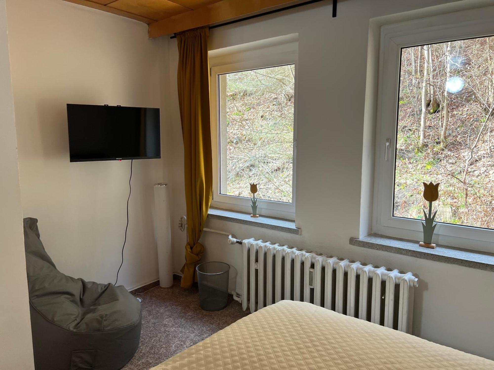 טאלה Pension Sternschnuppe, Treseburg Harz, Unmittelbar Am Wasser מראה חיצוני תמונה