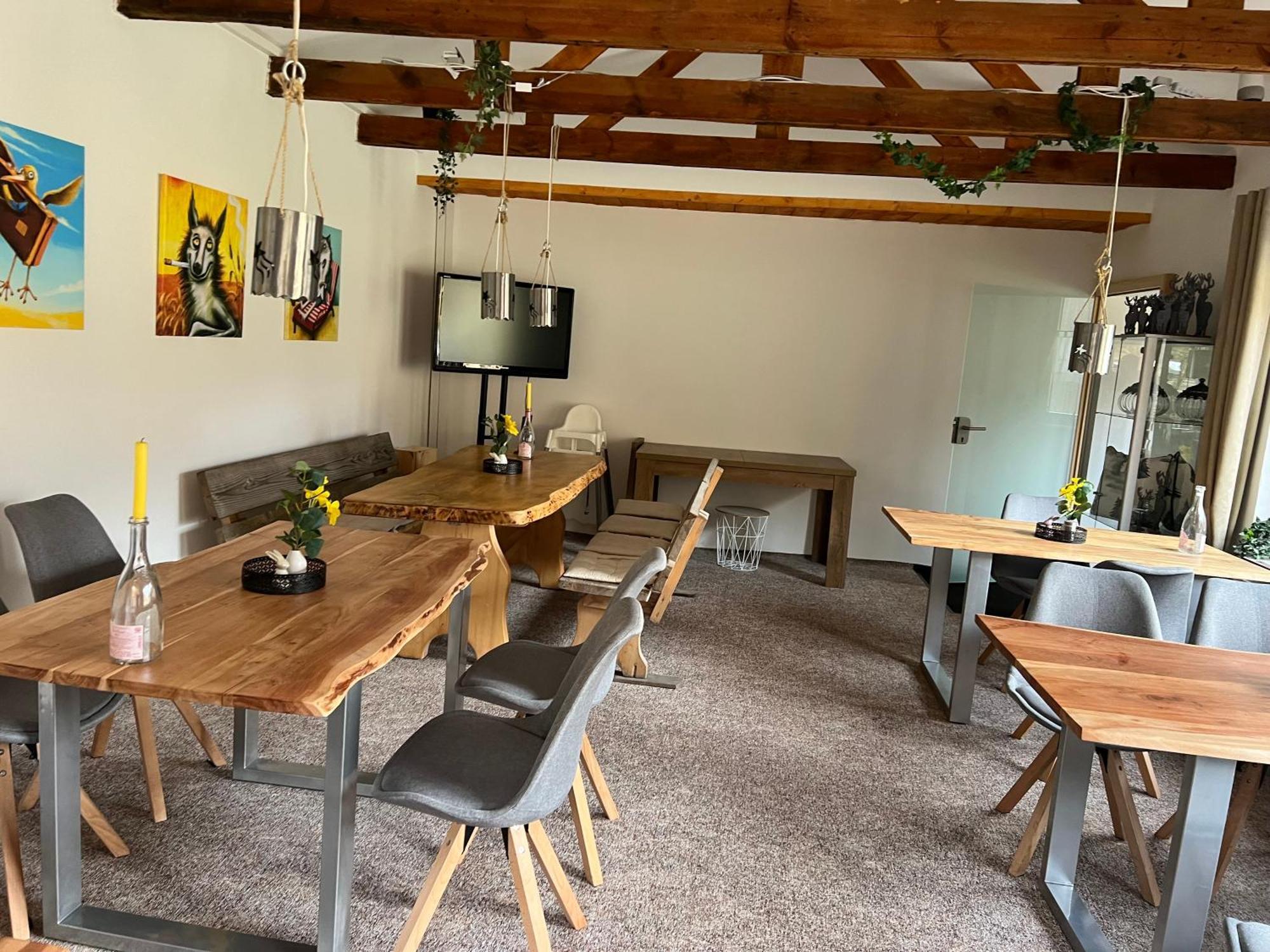 טאלה Pension Sternschnuppe, Treseburg Harz, Unmittelbar Am Wasser מראה חיצוני תמונה